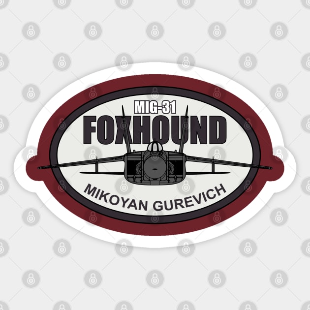 Mig-31 Foxhound Patch Sticker by TCP